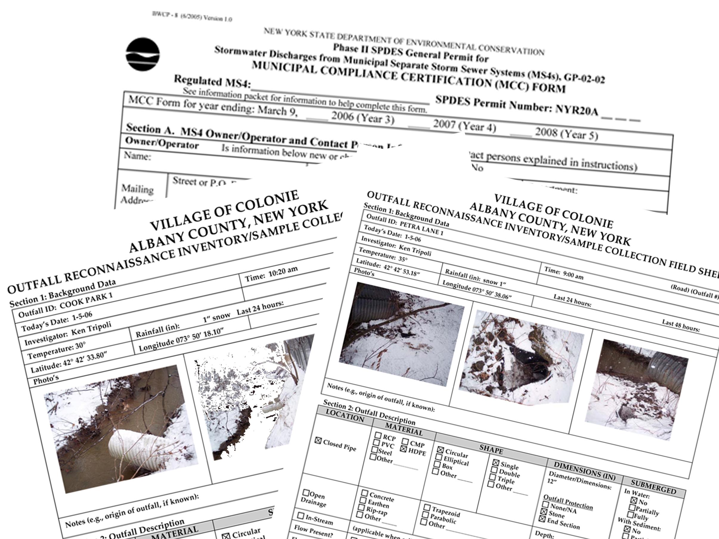 MS4 Compliance Phase II. Village of Colonie, New York.