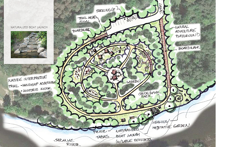 LaPierre Lane Riverway in Plattsburgh – The First Implementation of a Robust Waterfront Plan