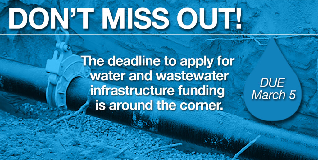 Announcing Critical CDBG Funding to support Water and Wastewater Infrastructure Projects