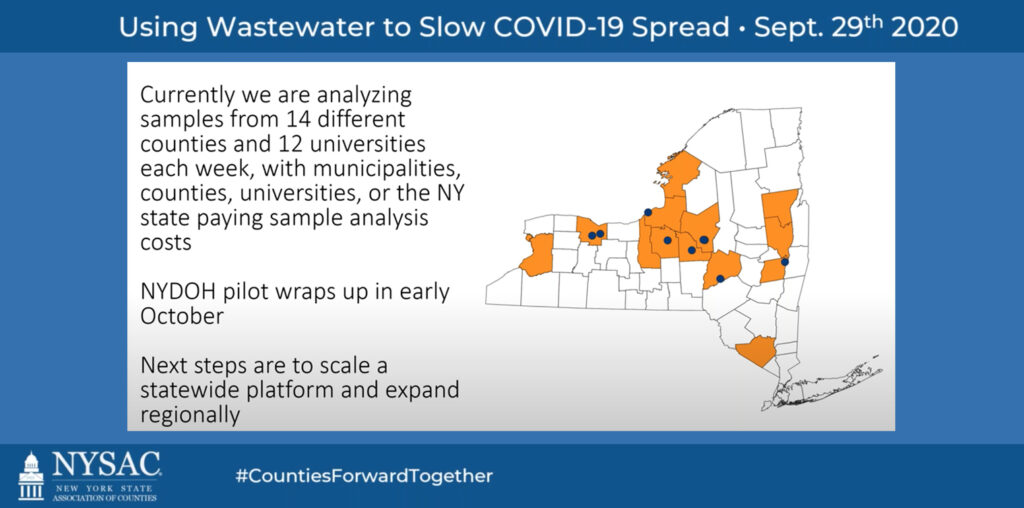 NYSAC Workshop – Using Wastewater to Slow COVID-19 Spread in New York State