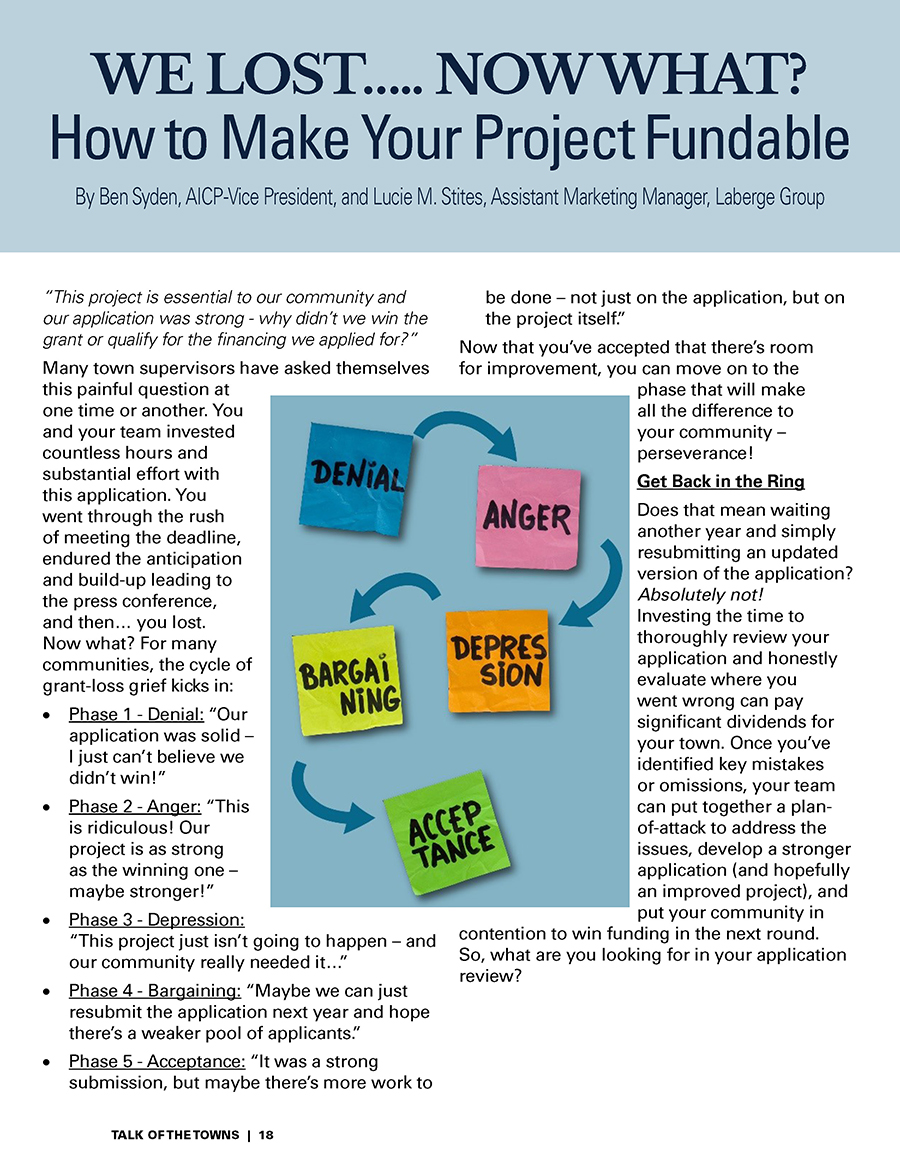 Laberge Group's article "We Lost...Now What?" cover
