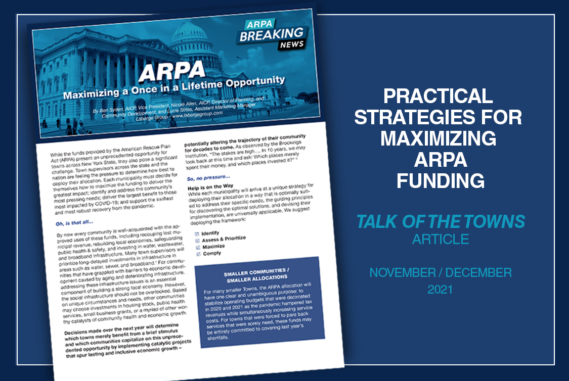 Maximizing ARPA Funds – Article in Association of Towns of New York