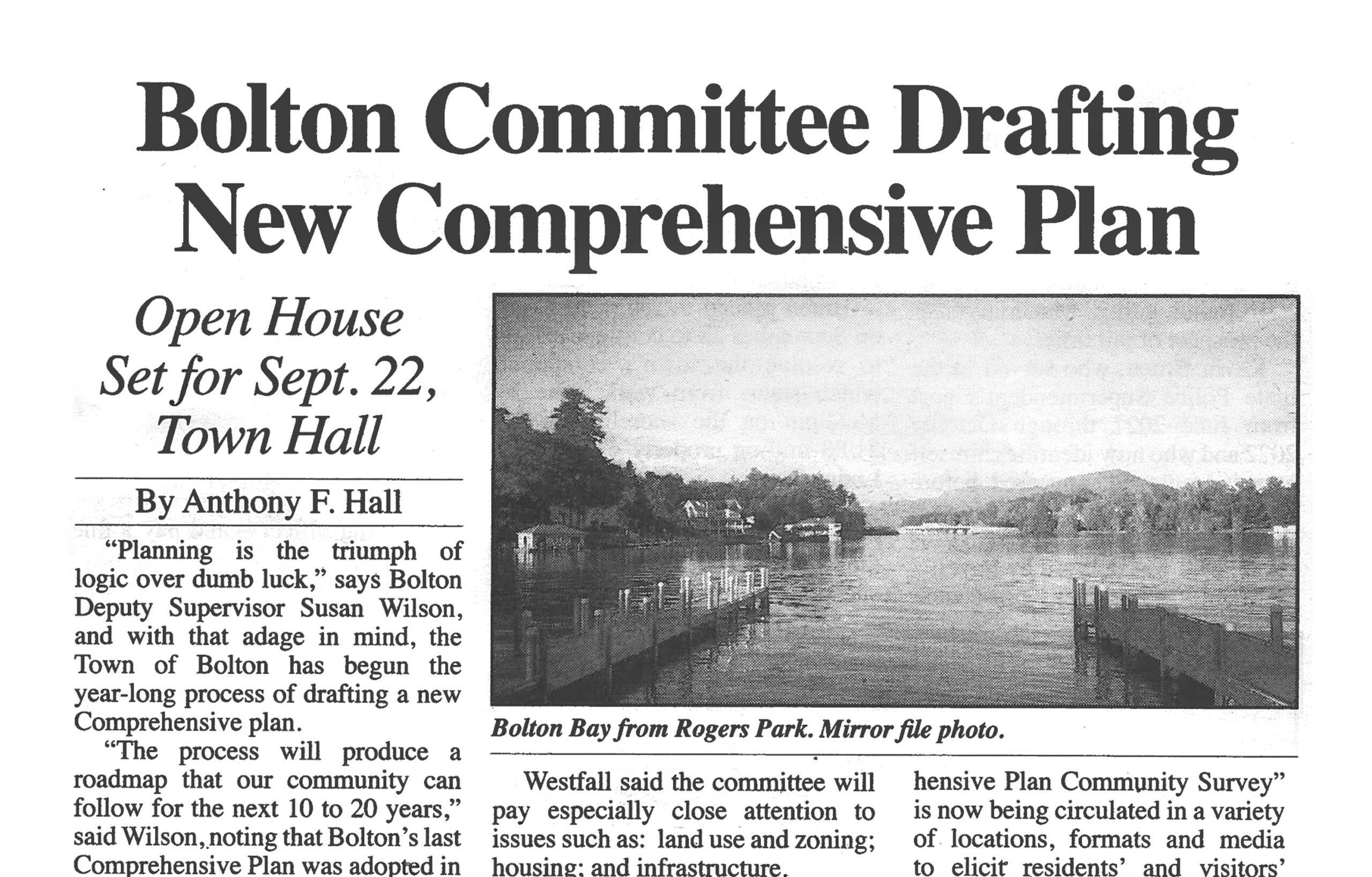 Comprehensive Plan – Town of Bolton, NY