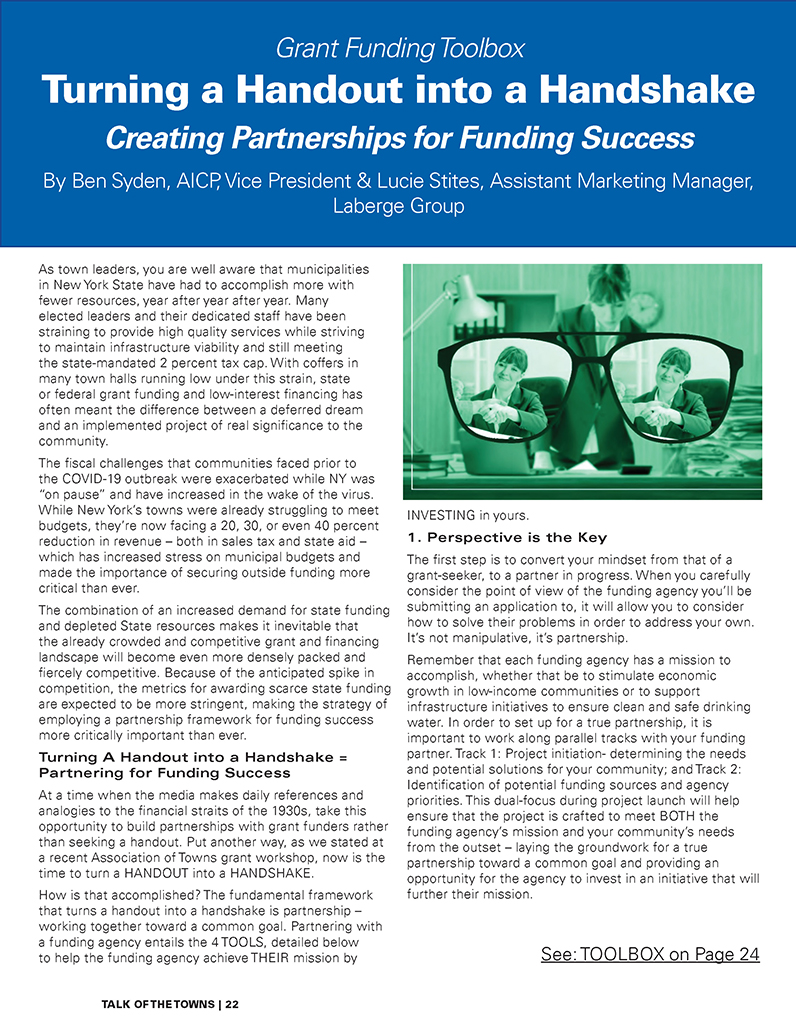 Turning a Handout into a Handshake Article Cover