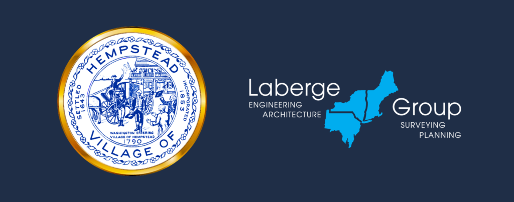 Village of Hempstead NY and Laberge Group logos, 2025