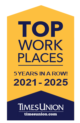 Times Union Top Workplace 5 years in a row 2021-2025