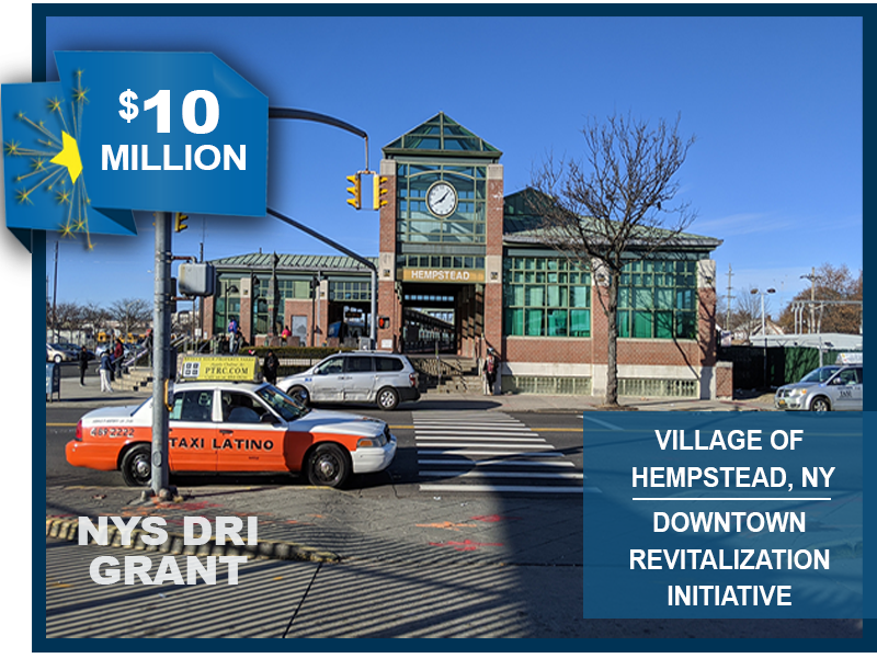 $10 million in NYS Downtown Revitalization Initiative (DRI) funding award
