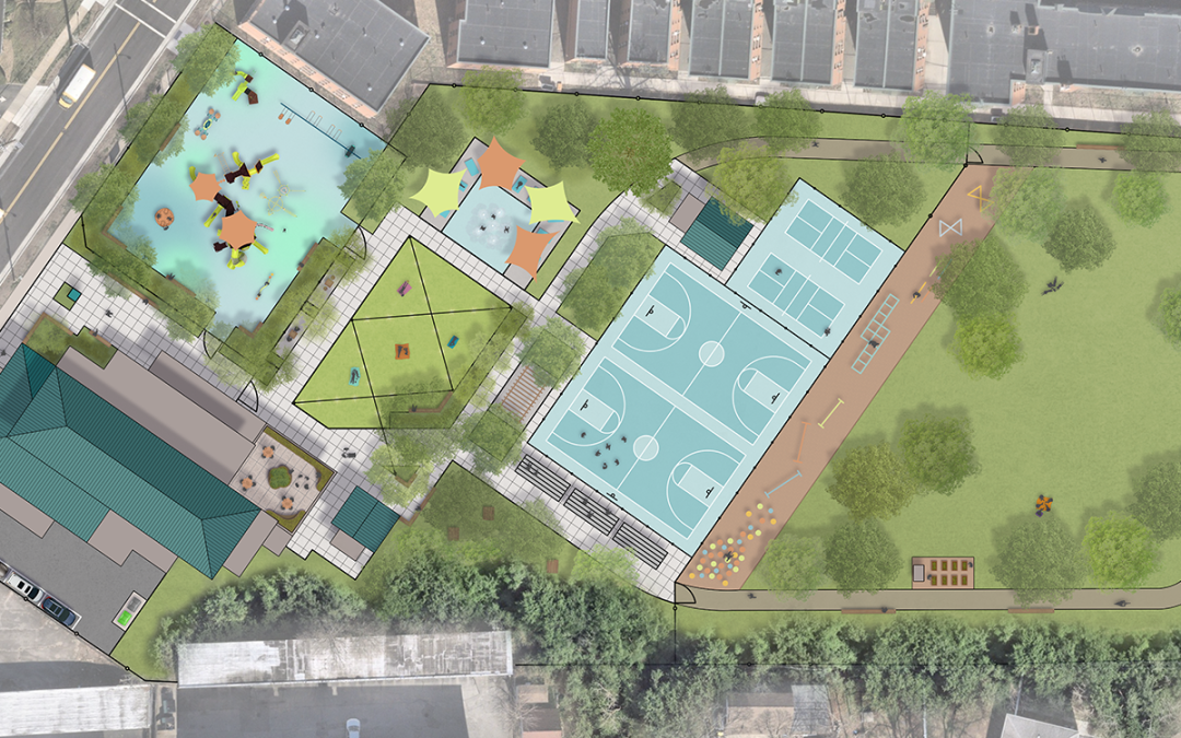 Park design rendering