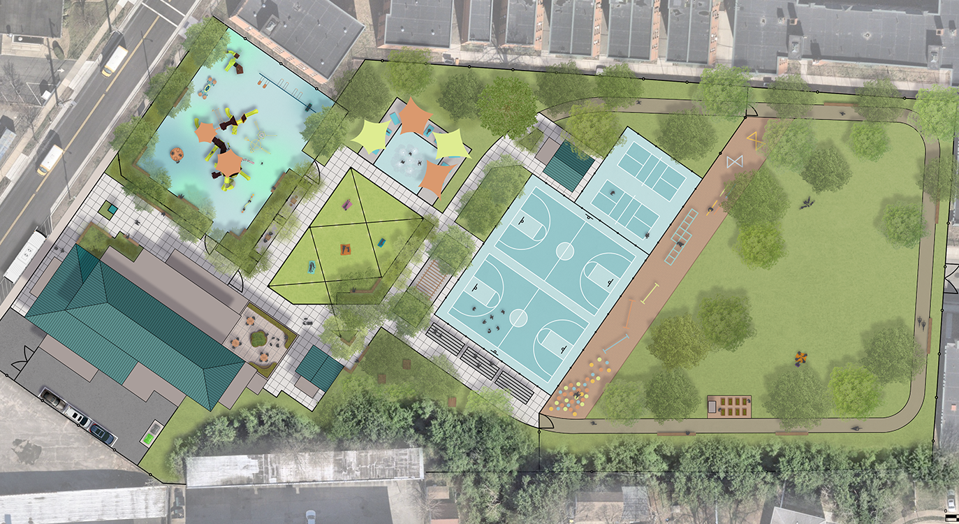 Park design rendering