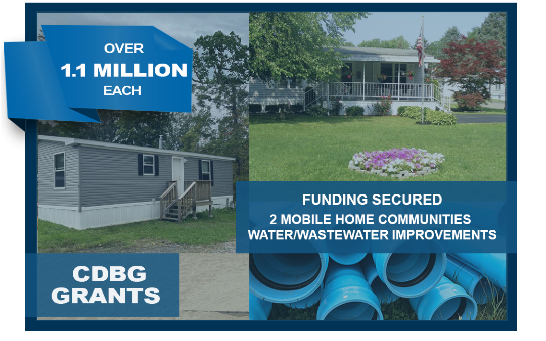 Congratulations Towns of Dryden & Erwin, NY securing water/sewer infrastructure CDBG funding!